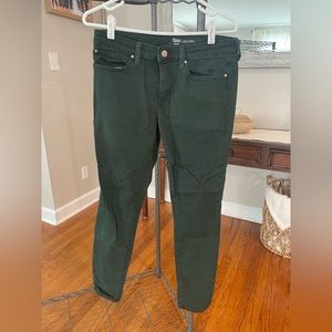 Gap Jeans, Olive Green, Size 8